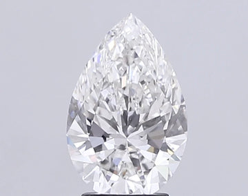 Classic 3.06 CT Pear Shape F Color VS1 Clarity Moissanite Diamond For Still Flame