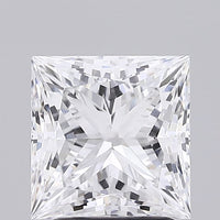 Excellent 2.01 CT Princess Shape D Color VS1 Clarity Lab Grown Diamond For Deep Gold