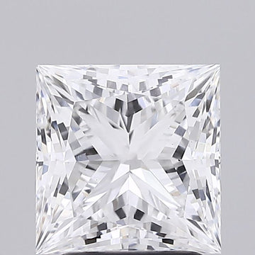Excellent 2.01 CT Princess Shape D Color VS1 Clarity Lab Grown Diamond For Deep Gold