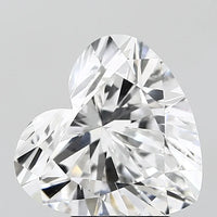 Zoom in Shiny Of 4.37 CT Heart Shape D Color VS1 Clarity Moissanite Diamond For Warm Echo