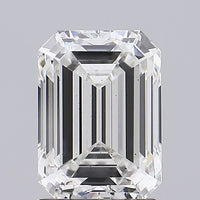 Dazzling Emerald Shape G Color 2.33 CT SI1 Clarity Moissanite Diamond For Engagement Ring