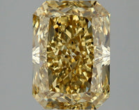 Bright 3.03 CT Radiant Shape Fancy Vivid Yellow Color VS2 Clarity Moissanite Diamond For Custom Ring