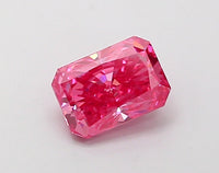Perfect Fancy Vivid Pink Color VS1 Clarity 1.01 CT Radiant Shape Lab grown Diamond For Cocktail Ring