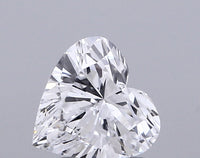 Shiny 1.05 CT Heart Shape D Color VS1 Clarity Lab grown Diamond For Party Ring
