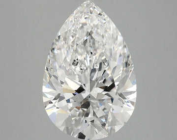 Classic 3.09 CT Pear Shape D Color VVS2 Clarity Moissanite Diamond For The Fold