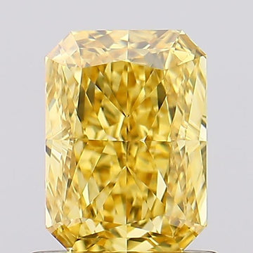 Excellent 1.06 CT Radiant Shape Fancy Vivid Yellow Color VS1 Clarity Lab grown Diamond For Gift Ring