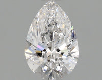 Experience 0.99 CT Pear Shape D Color SI1 Clarity Lab Grown Diamond For the Wide Blue
