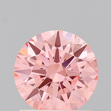 Luxury choice 0.55 CT Round Shape Fancy Vivid Pink Color VVS1 Clarity Lab Grown Diamond For Held Breath