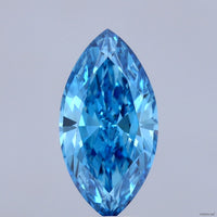 Stunning 4.51 CT Marquise Shape Fancy Vivid Blue Color VVS2 Clarity Moissanite Diamond For Engagement Ring