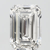Fine G Color SI1 Clarity 2.34 CT Emerald Shape Moissanite Diamond For Cocktail Ring