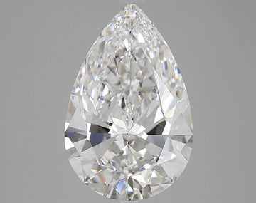 Classic 5.00 CT Pear Shape D Color VVS1 Clarity Moissanite Diamond For Warm Dusk