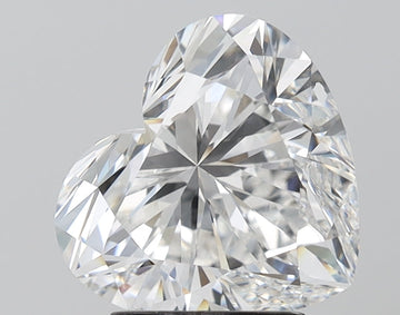 Fine 3.05 CT Heart Shape F Color VVS2 Clarity Moissanite Diamond For Anniversary Ring