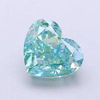 Experience Luxury 2.11 CT Antique Shape Fancy Vivid Green Color VS1 Clarity Lab Grown Diamond For Engagement Ring