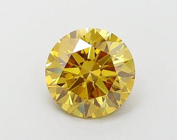 Fine 2.00 CT Round Shape Fancy Yellow Color VS1 Clarity Moissanite Diamond For Special one Ring