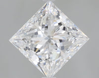 Sparkling 2.03 CT Princess Shape D Color VS1 Clarity Lab Grown Diamond For First Light