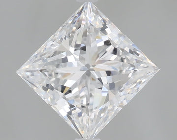 Sparkling 2.03 CT Princess Shape D Color VS1 Clarity Lab Grown Diamond For First Light