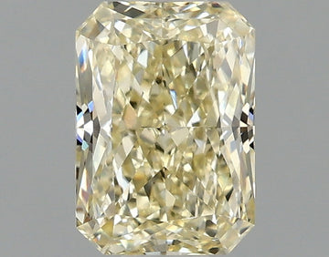 Unique One 1.08 CT Radiant Shape Fancy Light Yellow Color VVS2 Clarity Lab Grown Diamond For Quiet Rain