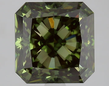 Luxury 3.19 CT Radiant Shape Fancy Vivid Green Color VVS2 Clarity Moissanite Diamond For Party Ring