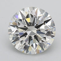 Bright 3.06 CT Round Shape E Color VVS2 Clarity Lab Grown Diamond For Her Smile