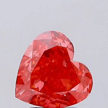 Great Of 3.01 CT Heart Shape Fancy Vivid Red Color VS2 Clarity Moissanite Diamond For True Bloom
