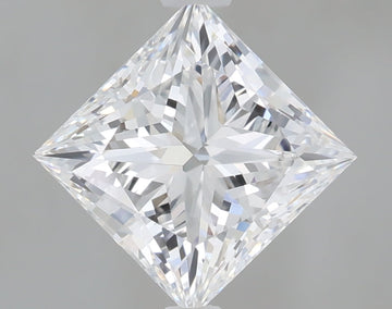 Minimalist 2.04 CT Princess Shape D Color VS1 Clarity Lab Grown Diamond For True Wait