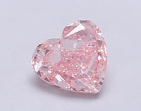 Brilliant Of 0.75 CT Heart Shape Fancy Intense Pink Color VS1 Clarity Moissanite  Diamond For Anniversary ring