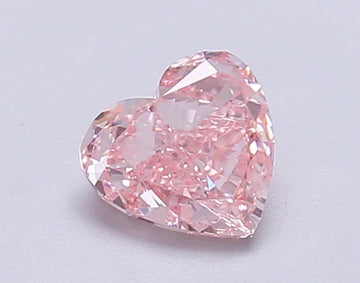Brilliant Of 0.75 CT Heart Shape Fancy Intense Pink Color VS1 Clarity Moissanite  Diamond For Anniversary ring