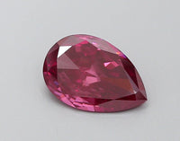Custom Luxury 1.20 CT Pear Shape Fancy Dark Pink Color VS1 Clarity Moissanite Diamond For her Ring