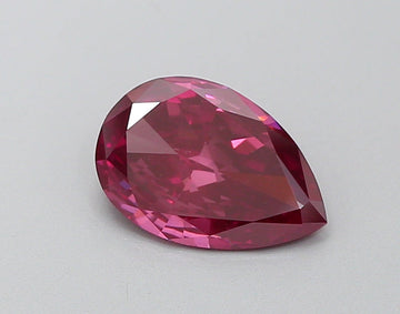 Custom Luxury 1.20 CT Pear Shape Fancy Dark Pink Color VS1 Clarity Moissanite Diamond For her Ring