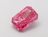 Sparkling 1.01 CT VS1 Clarity Radiant Shape Fancy Vivid Pink Color Lab grown Diamond For Custom Ring