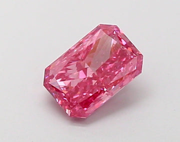 Sparkling 1.01 CT VS1 Clarity Radiant Shape Fancy Vivid Pink Color Lab grown Diamond For Custom Ring