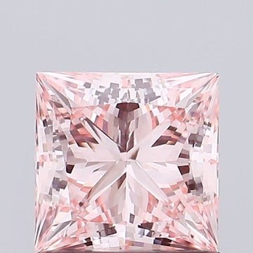 Experience Luxury Fancy Intense Pink Color 1.09 CT Princess Shape VVS2 Clarity Lab grown Diamond For Ring