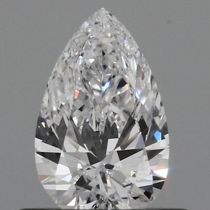 Custom 0.43 CT Pear Shape D Color SI1 Clarity Moissanite Diamond For the That Touch