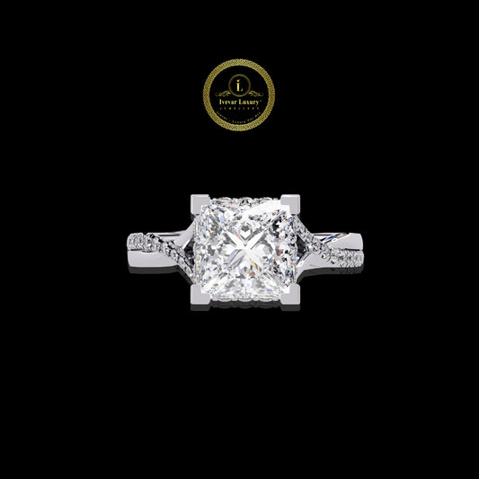 A Thousand Frozen Stars Lab Grown Diamond Wedding Band for Eternal Love