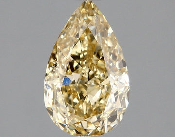 Stylish 1.54 CT Pear Shape Fancy Vivid Yellow Color VS1 Clarity Lab Grown Diamond For Quiet Rain