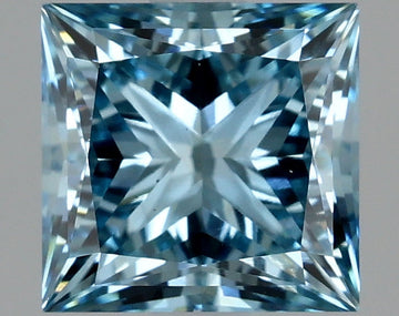 Top Quality 1.77 CT Princess Shape Fancy Vivid Blue Color VS1 Clarity Lab Grown Diamond For True Way