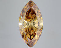 Top Quality 6.01 CT Marquise Shape Fancy Yellowish Brown Color VS2 Clarity Moissanite Diamond For Wedding Ring