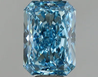 Stunning Radiant Shape Fancy Vivid Blue Color 1.01 CT VS2 Clarity Lab grown Diamond For Birthday Ring