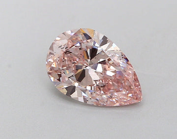 Brilliant Fancy Intense Pink Color I2 Clarity 1.21 CT Pear Shape Moissanite Diamond For Birthday Ring