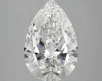Ultimate 3.07 CT Pear Shape D Color VVS2 Clarity Lab Grown Diamond For Even Peace