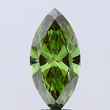Custom Luxury 5.00 CT Marquise Shape Fancy Vivid Green Color VS2 Clarity Moissanite Diamond For Her Ring