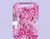 Latest 3.03 CT Radiant Shape Fancy Vivid Pink Color VS1 Clarity Moissanite Diamond For Propose Ring