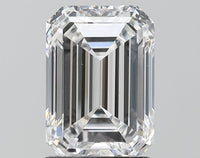 Sparkling Emerald Shape D Color 2.01 CT SI1 Clarity Moissanite Diamond For Anniversary Ring