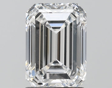 Sparkling Emerald Shape D Color 2.01 CT SI1 Clarity Moissanite Diamond For Anniversary Ring