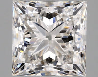 Experience Luxury 3.07 CT Princess Shape H Color VVS2 Clarity Moissanite Diamond For Birthday Ring