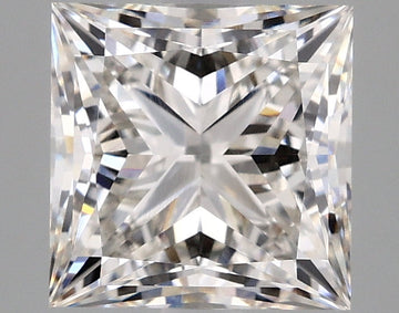 Experience Luxury 3.07 CT Princess Shape H Color VVS2 Clarity Moissanite Diamond For Birthday Ring