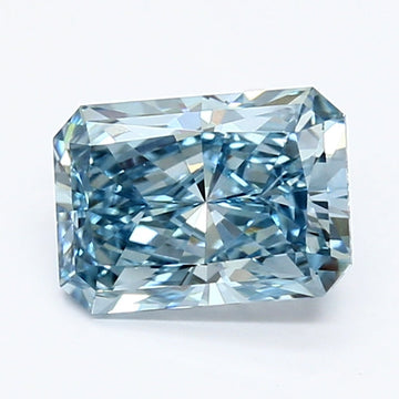 Elegant One 1.20 CT Radiant Shape Fancy Vivid Blue Color VVS2 Clarity Lab Grown Diamond For She Knows