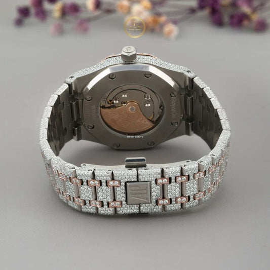 Ivevar Lab Grown Diamond Watch Bling Iced Luxury Timepiece
