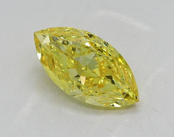 Stylish Of 0.96 CT Marquise Shape Fancy Vivid Yellow Color VS2 Clarity Lab Grown Diamond For True Way