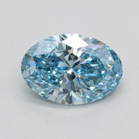 Stylish Of 0.90 CT Oval Shape Fancy Vivid Blue Color VS2 Clarity Moissanite Diamond For Quiet Hope